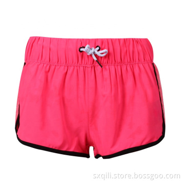 Soild Color Breathable Elastic Board Swimming Beach Shorts